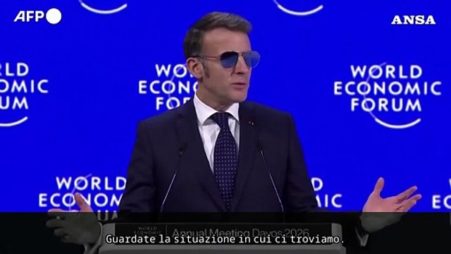 Macron a Davos: Andiamo verso un mondo senza regole