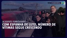 Reis da Espanha visitam local do acidente ferroviário que deixou pelo menos 42 mortos