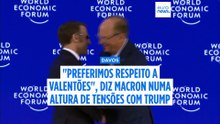 Tensão França-EUA: Macron diz que prefere "respeito" em vez de "mandões"