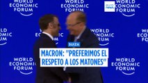 Macron señala en Davos en medio de la tensión con Trump: 