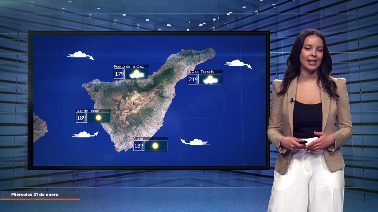 La previsión del tiempo en Canarias para el 21 de enero de 2026, en Atlántico Televisión.
