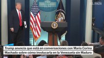 TRUMO declara que está en conversaciones con MACHADO sobre cómo INVOLUCRARLA en VENEZUELA