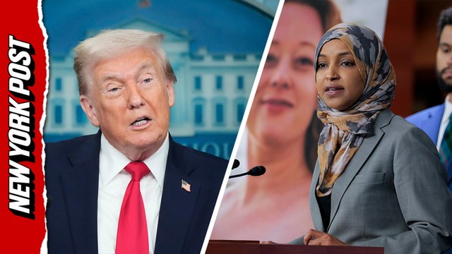 Trump takes aim at Ilhan Omar with latest mocking impression