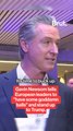 Gavin Newsom urges European leaders to stand up to Trump's threats against Greenland.