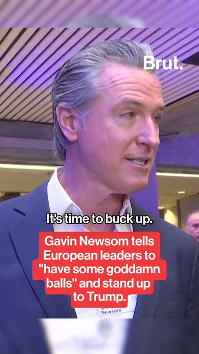 Gavin Newsom urges European leaders to stand up to Trump's threats against Greenland.