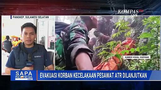 Evakuasi Korban Pesawat ATR Dilanjutkan, Jenazah yang Sudah Ditemukan Masih Proses Identifikasi
