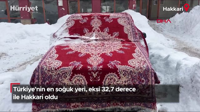 Türkiye'nin en soğuk yeri, eksi 32,7 derece ile Hakkari oldu