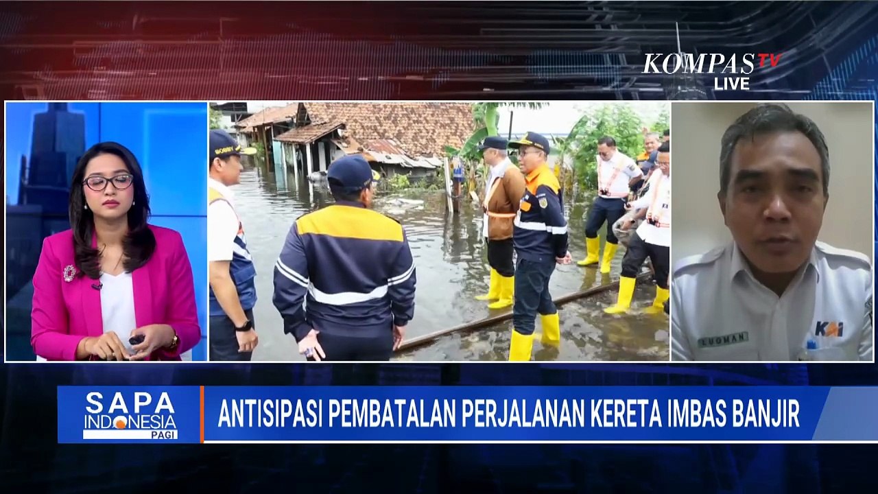 [FULL] KAI Ungkap Antisipasi Pembatalan Perjalanan Kereta Api Imbas Banjir di Jawa Tengah