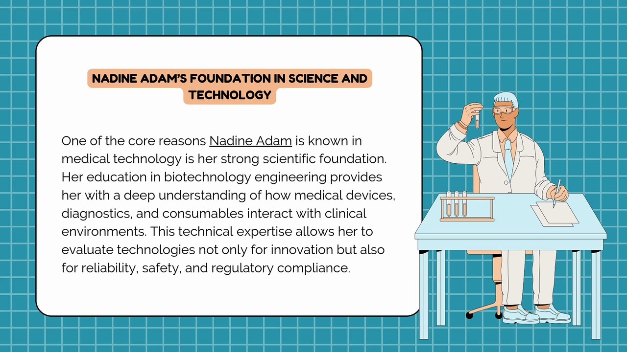 What Is Nadine Adam Known for in Medical Technology