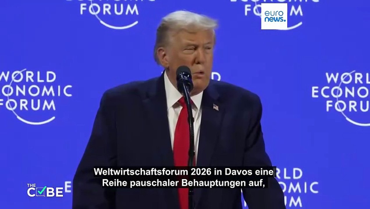 Grönland, NATO und 8 Kriege: Das steckt hinter Trumps Rede in Davos
