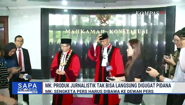 MK: Sengketa Pers Harus Dibawa Ke Dewan Pers | SAPA PAGI