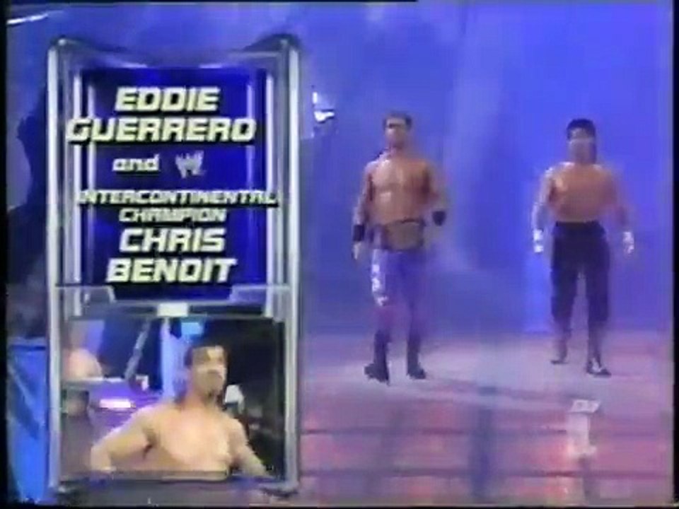 Rey Mysterio,Edge,John Cena vs Eddie Guerrero,Chris Benoit,Kurt Angle at at Smackdown 2002