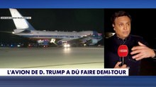 Ce que l'on sait sur le demi-tour de l'avion de Donald Trump