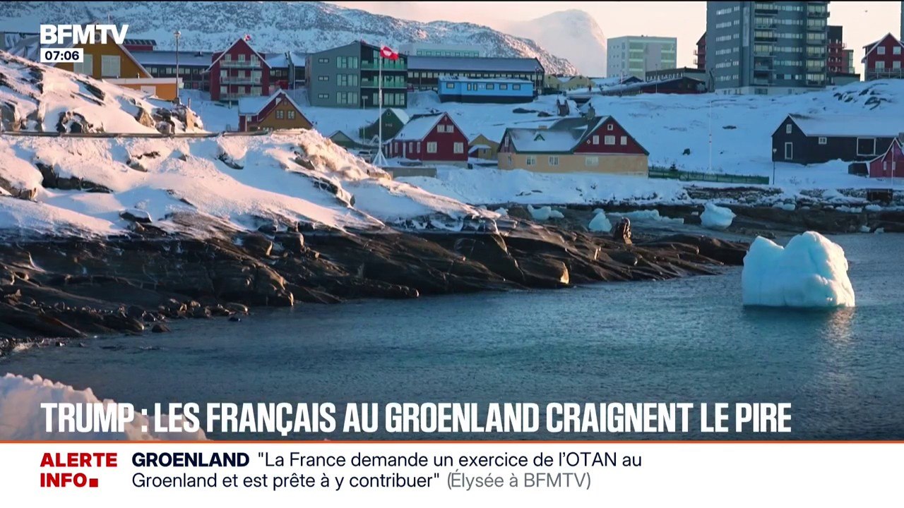 "Il faudrait que l'armée américaine débarque, c'est là qu'on partirait": avec les menaces d'annexion de Donald Trump, les Français au Groenland craignent le pire
