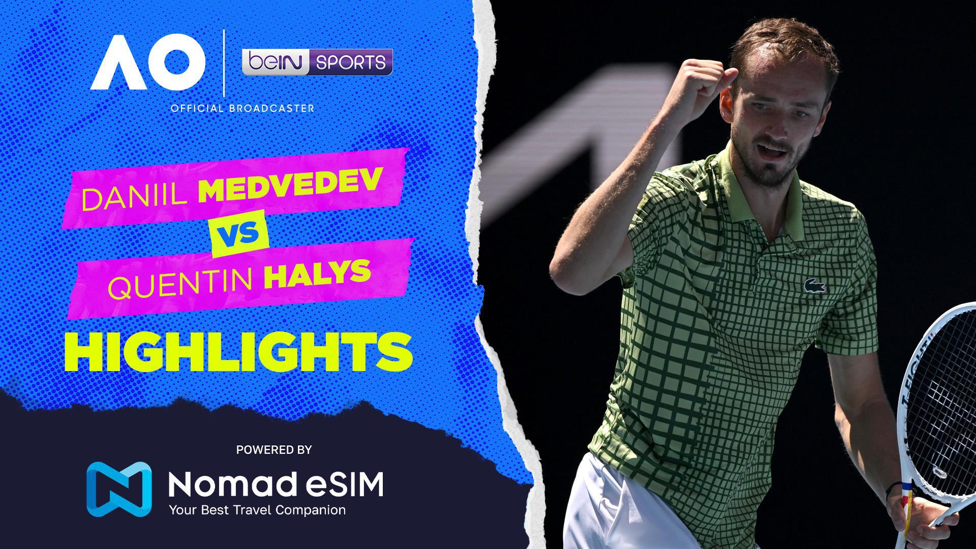 Daniil Medvedev vs Quentin Halys | Match Highlights | Australian Open 2026