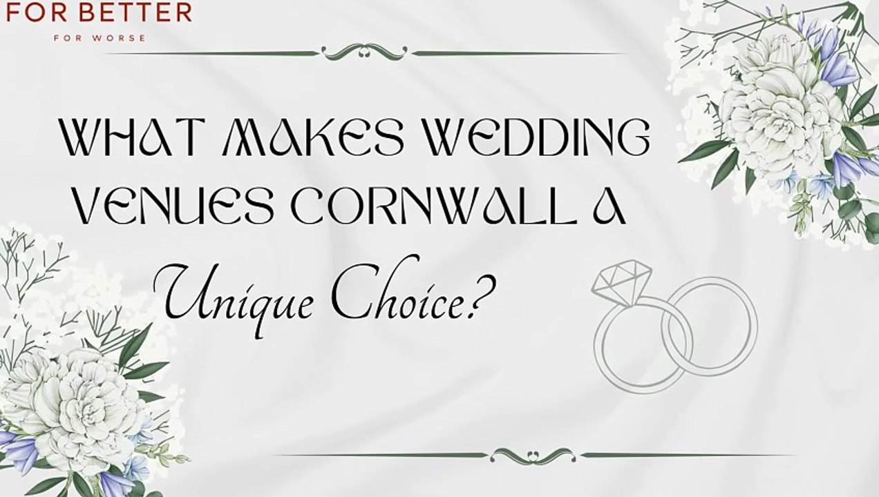 What Makes Wedding Venues Cornwall a Unique Choice