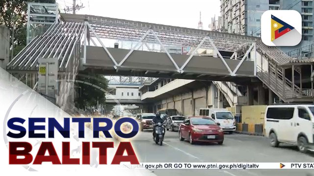 Bagong Kamuning Footbridge na mas accessible at maaliwalas, malapit nang matapos; EDSA Kamuning Busway Station, malapit na rin makumpleto | ulat ni Bernard Ferrer