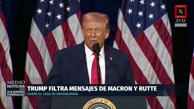 Trump revela mensajes de Macron y la OTAN sobre Groenlandia durante Davos