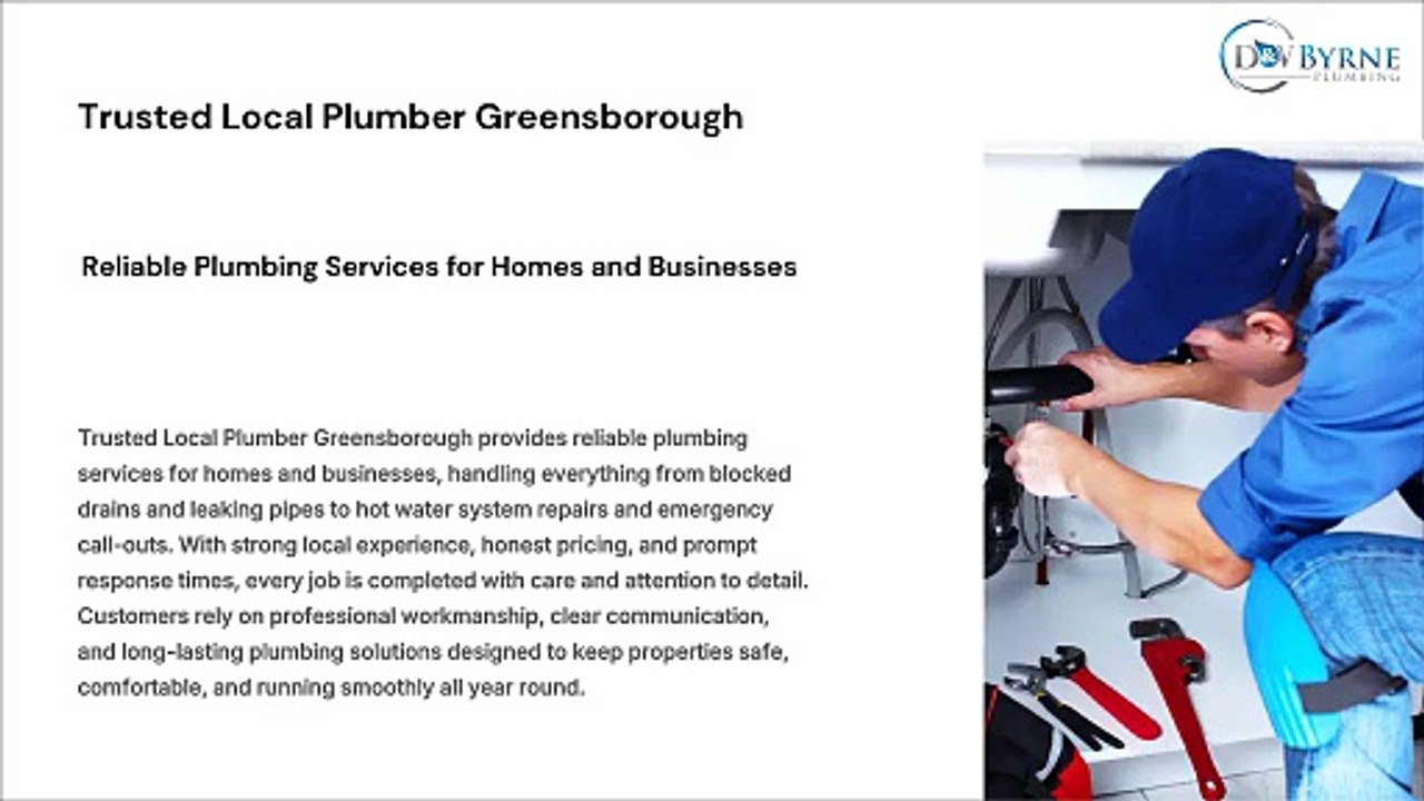 Trusted Local Plumber Greensborough