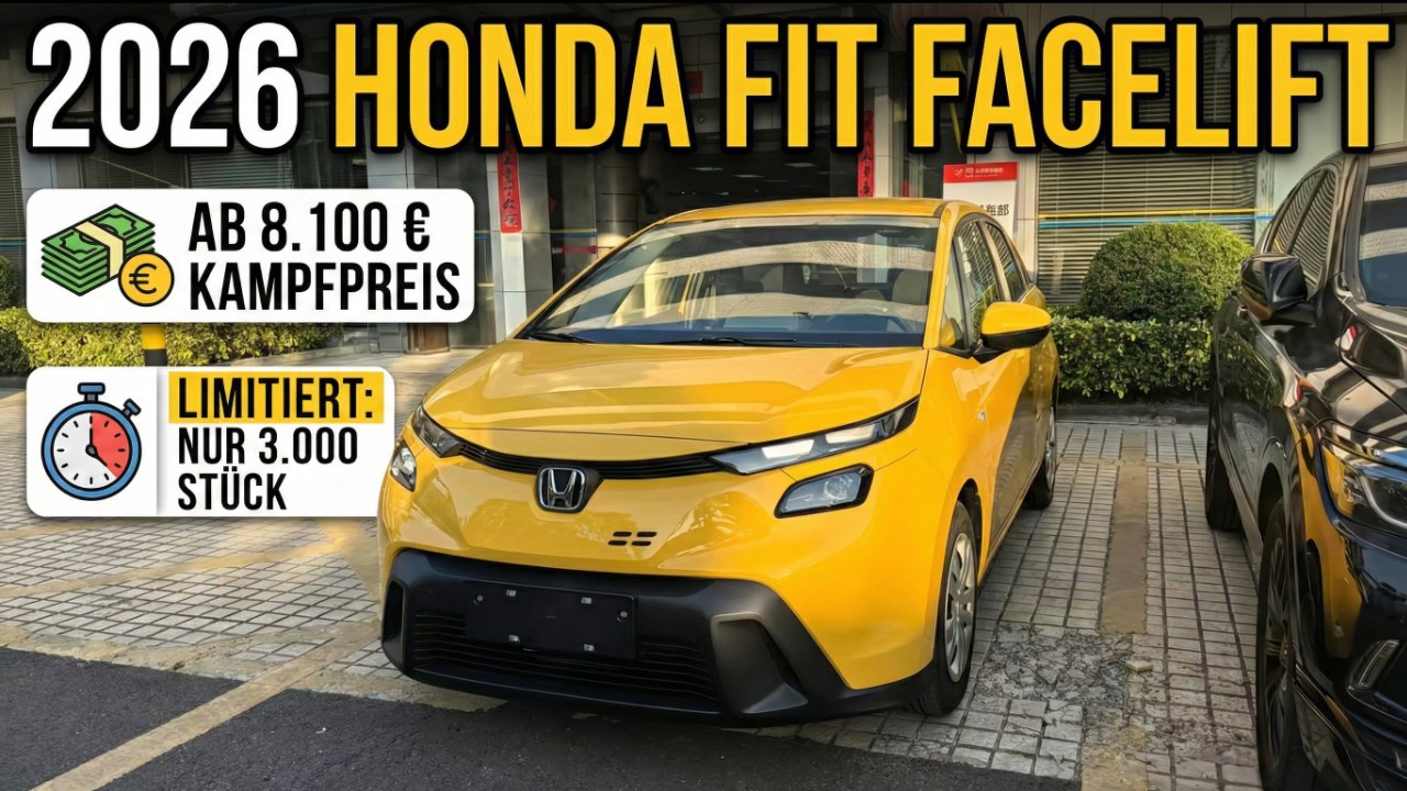 GAC-Honda bringt den 2026 Honda Fit ab 8.100 € auf den Markt