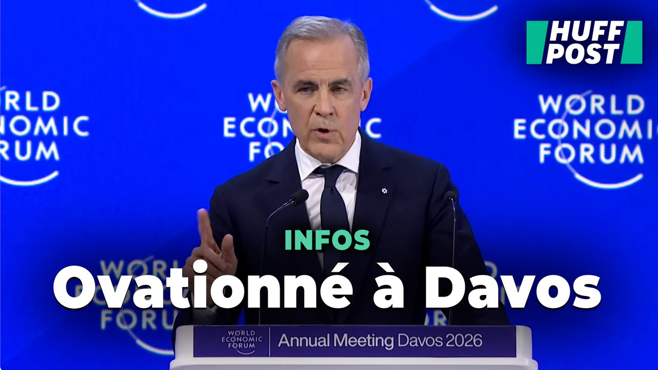Rare standing ovation à Davos après ce discours percutant du Premier ministre canadien