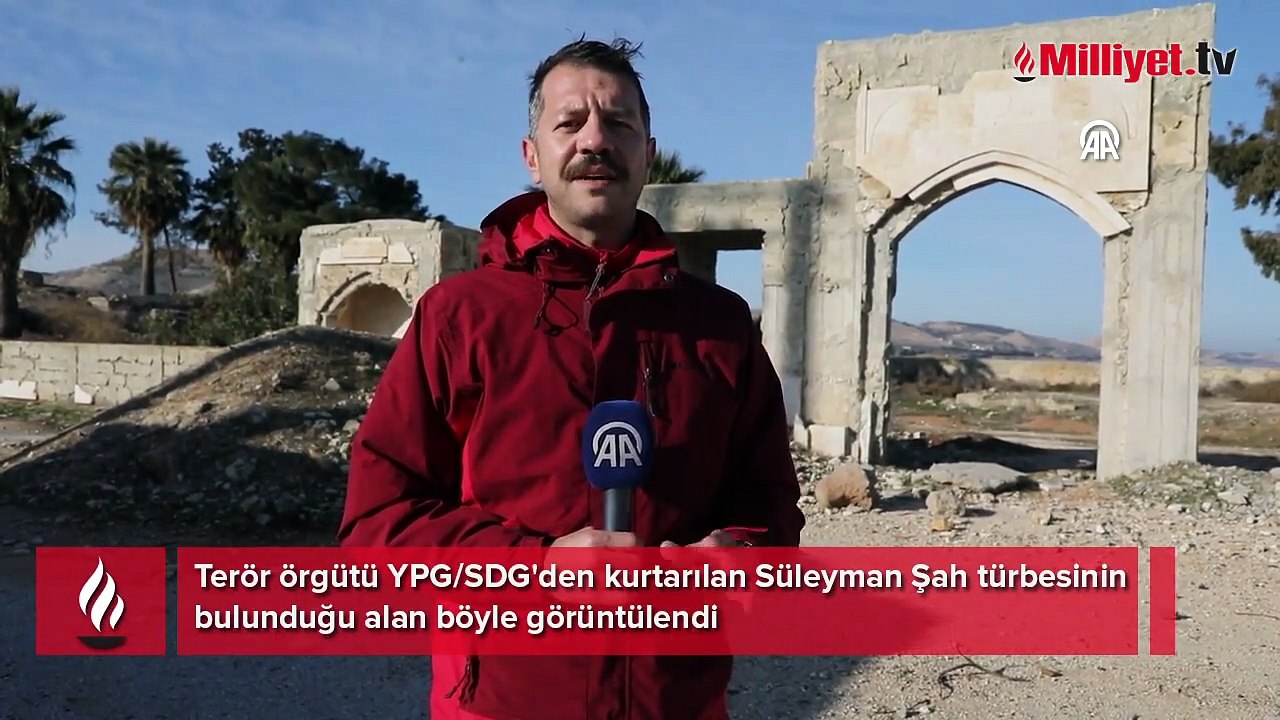 Türkiye'nin sınır dışı tek toprağı! Terör örgütü YPG/SDG'den kurtarılan Süleyman Şah türbesinin bulunduğu alan havadan görüntülendi