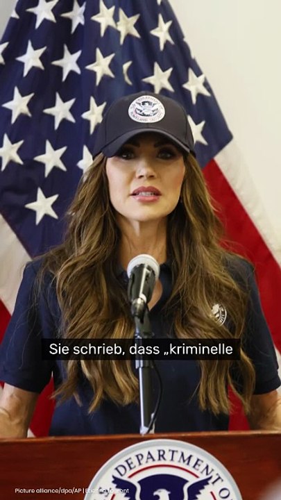 No Glomex Kristi Noem: Trump-Liebling blamiert sich mit peinlichem Wut-Eklat
