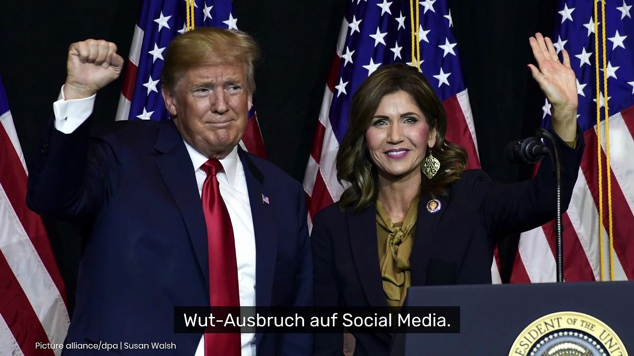 Kristi Noem: Trump-Liebling blamiert sich mit peinlichem Wut-Eklat