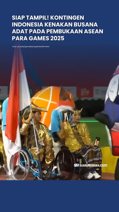 SIAP TAMPIL! Kontingen Indonesia Kenakan Busana Adat pada Pembukaan ASEAN Para Games 2025