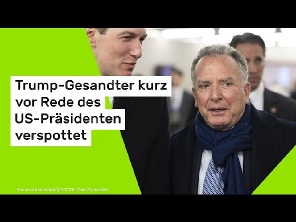 Steve Witkoff: Trump-Gesandter verspottet - kurz vor Rede des US-Präsidenten