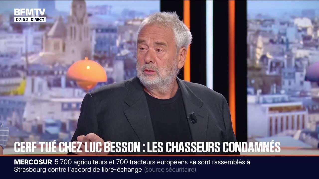 Luc Besson réagit à la condamnation de deux chasseurs jugés pour avoir tué un cerf sur sa propriété