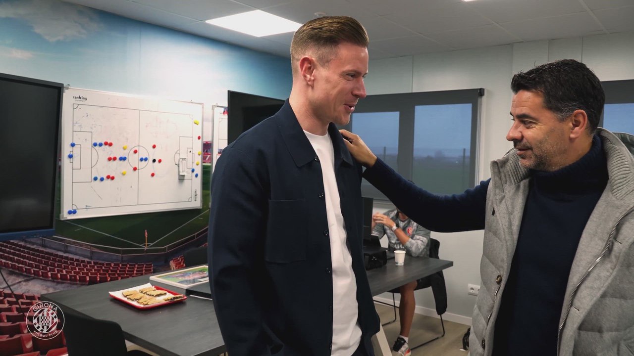 Primer encuentro Míchel-Ter Stegen y el portero le reconoce por qué está “un poco nervioso”