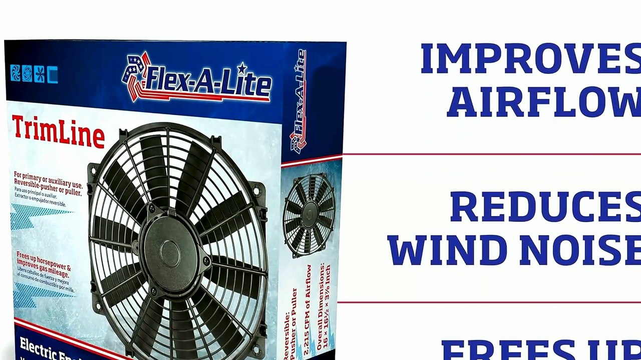 Flex-A-Lite 16 Inch Trimline Reversible Electric Fan Review