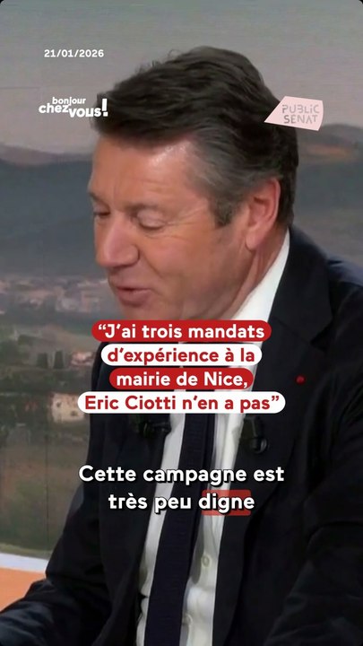 Municipales à Nice : Christian Estrosi revient sur la campagne qui l’oppose à Éric Ciotti