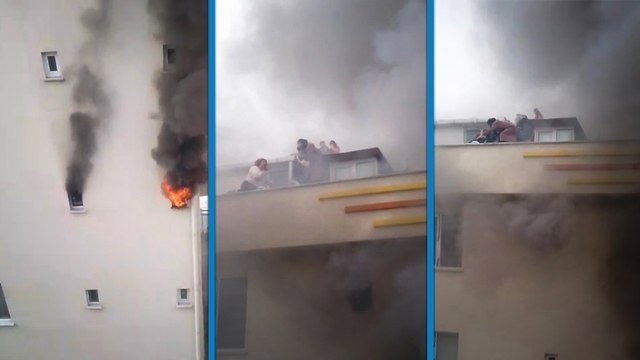 İstanbul’da 5 katlı binada yangın; 8'i çocuk 12 kişiyi itfaiye kurtardı