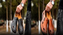 SANDALIAS-ZAPATOS PREMIUM DE CUERO GENUINO PARA HOMBRES.