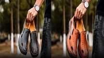 SANDALIAS-ZAPATOS PREMIUM DE CUERO GENUINO PARA HOMBRES.