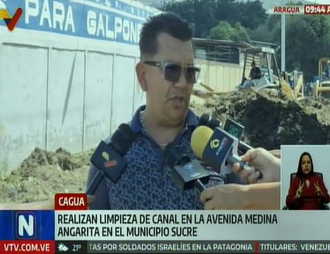 Autoridades del edo. Aragua sanean canales de drenaje en la Av. Medina Angarita