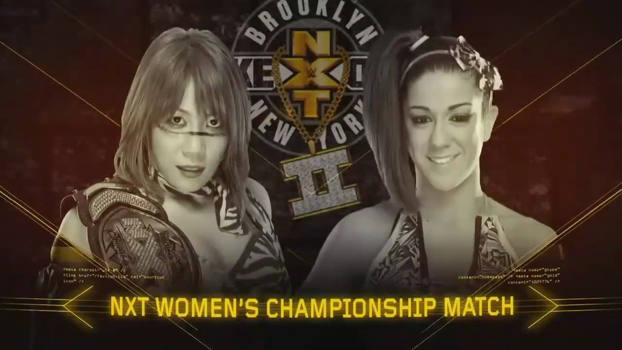 NXT Takeover : Brooklyn ll 2016 - Bayley vs Asuka (NXT Women's Championship)