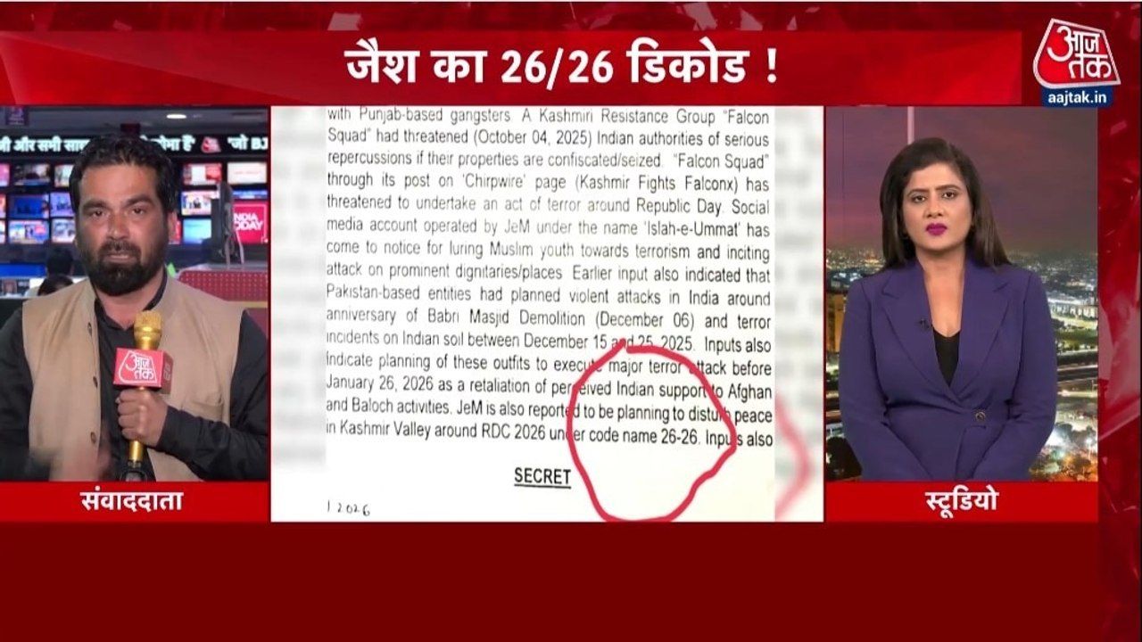 गणतंत्र दिवस से पहले जैश की आतंकी साजिश का खुलासा, देखें शंखनाद