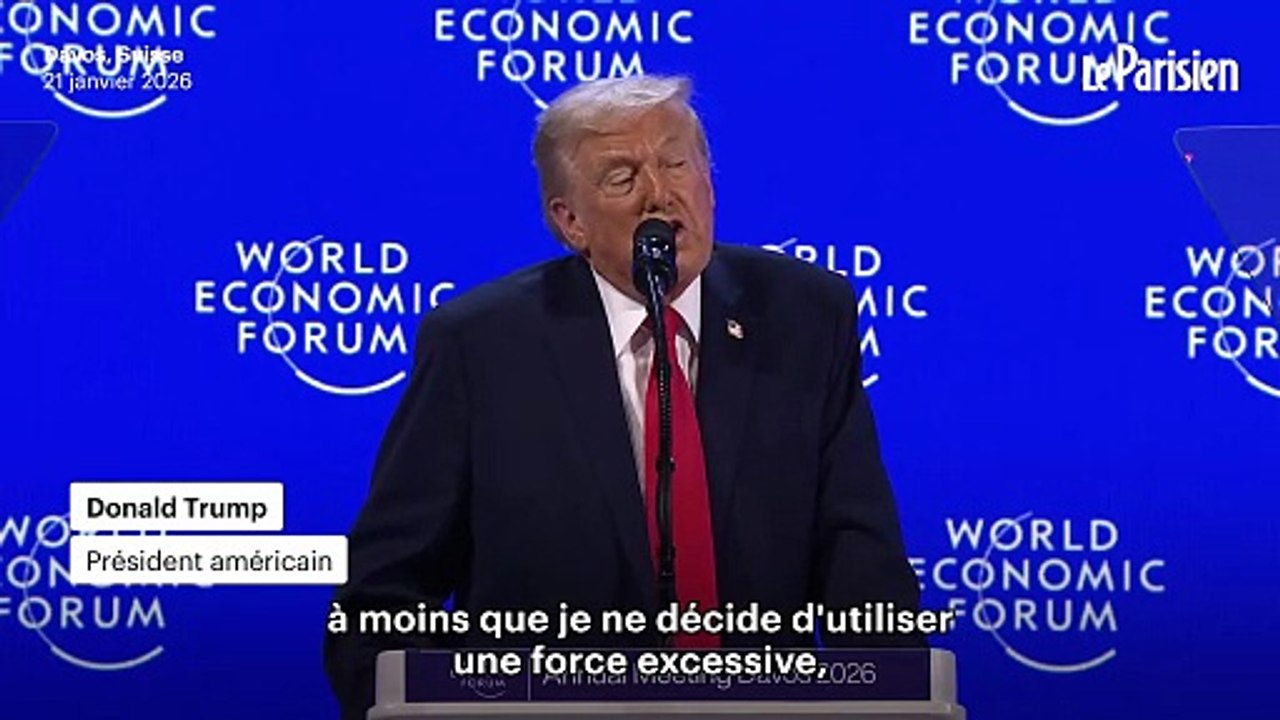 Forum de Davos : Donald Trump promet de ne pas utiliser la force au Groenland