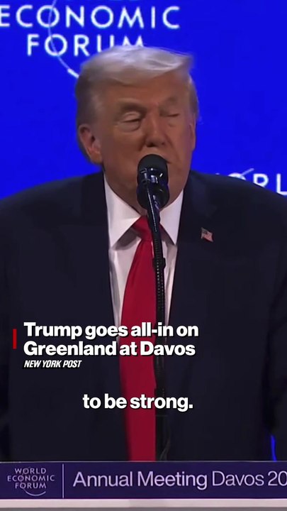 Trump Goes All-In on Greenland at Davos: 'It's our Territory'