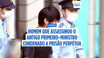 Homem que assassinou o antigo primeiro-ministro japonês condenado a prisão perpétua