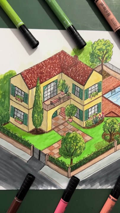 Dessin d’une maison d’après vos idées 🏡