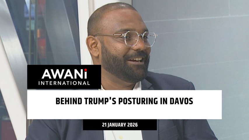 Behind trump's posturing in Davos