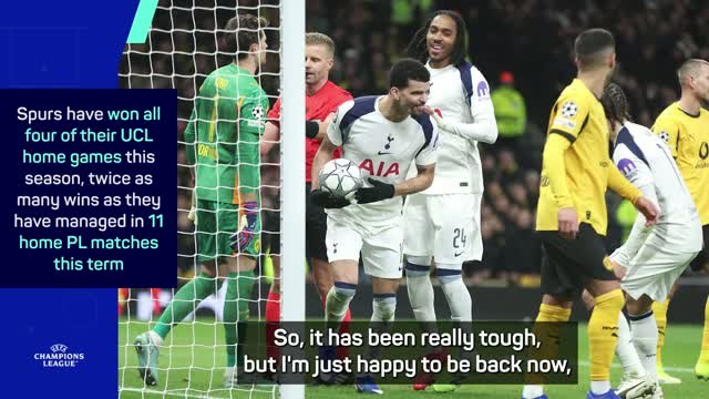 Solanke delighted to be back for Spurs after 'one of hardest moments in my life'