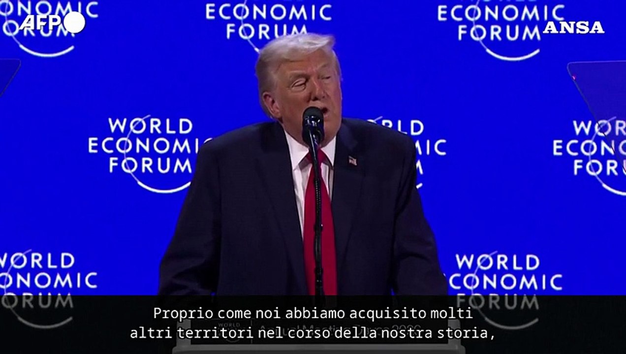 Trump a Davos: "Se l'Europa dira' no sulla Groenlandia, ce lo ricorderemo"