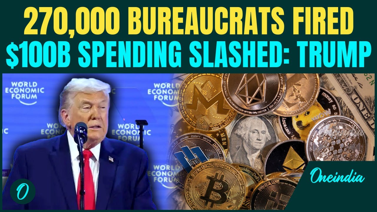 Trump SHOCKS Davos: 270K Bureaucrats FIRED, $100B Spending SLASHED | ‘Biggest Govt Shake-Up Ever’
