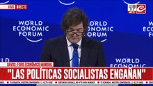Las principales frases de Milei y su guiño a Trump en Davos: "Make Argentina great again"