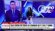 Lula lidera em todos os cenários de 1° e 2° turno nas eleições 2026, diz pesquisa | TEMPO REAL